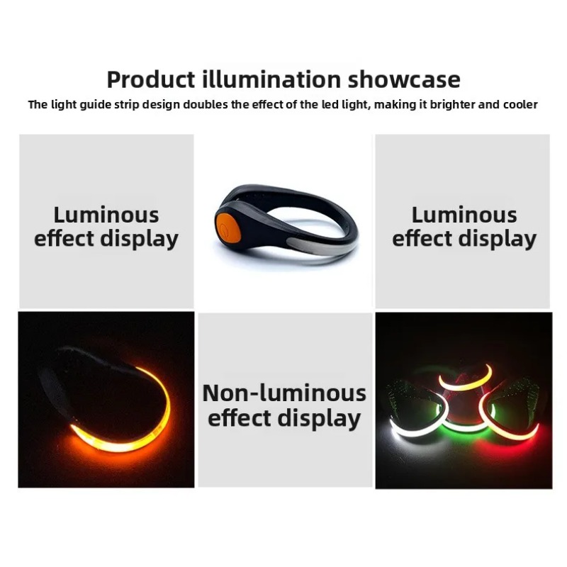 New Luminous Shoe Clip Light L - Cycling Gear And Equipment ulasan dan harga