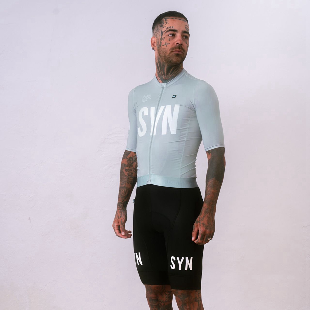 Silver gray short sleeved cycl - Cycling Gear Brands ulasan dan harga