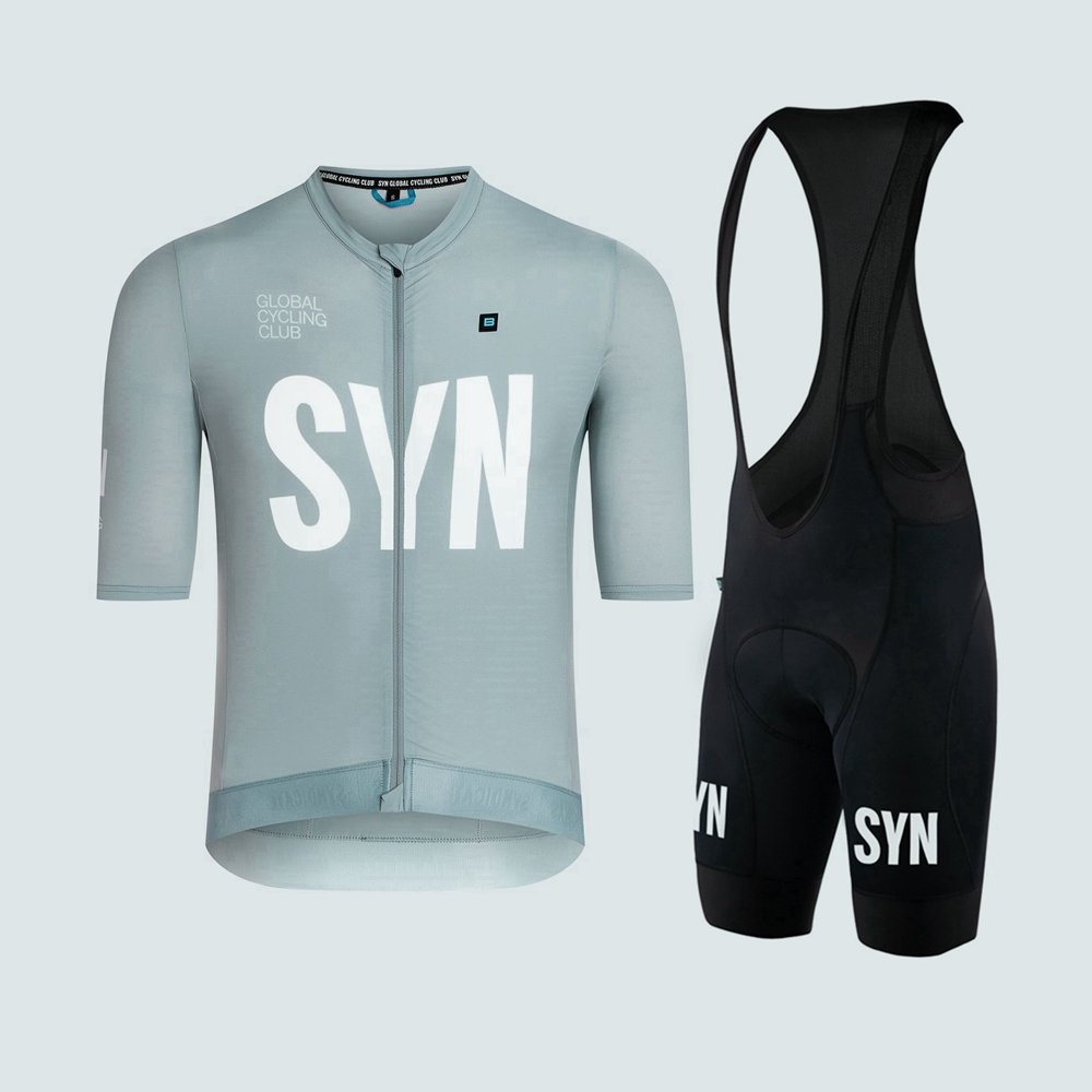 Silver gray short sleeved cycl - Cycling Gear Brands ulasan dan harga